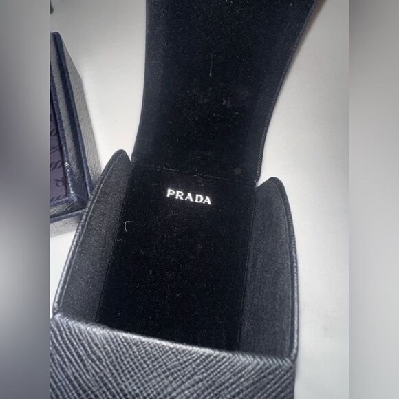 PRADA Sunglasses - A 02S - BLACK on Black - BRAND NEW with Case-Box-Paperwork - Picture 3 of 13